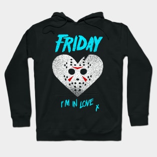 Friday 13th Im in Love - Distresssed Look Hoodie